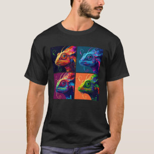 Camiseta Mujeres animales coloridas del Ilustracion pop de