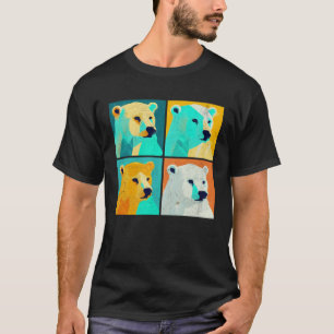 Camiseta Mujeres animales coloridas del Ilustracion pop del
