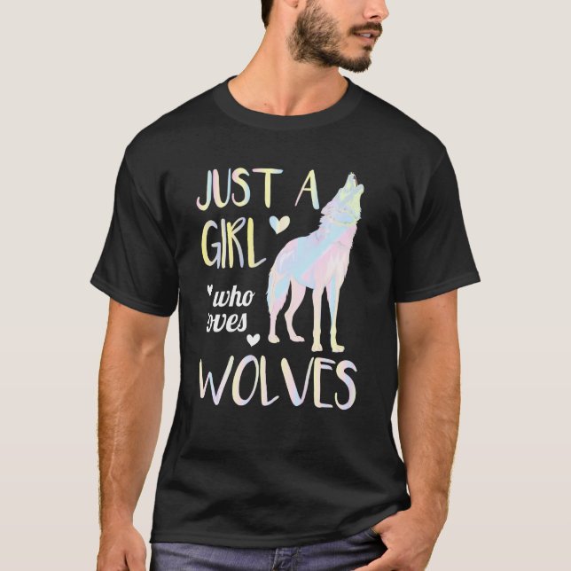 Camiseta Mujeres animales llorando lobo como una Chica que  (Anverso)