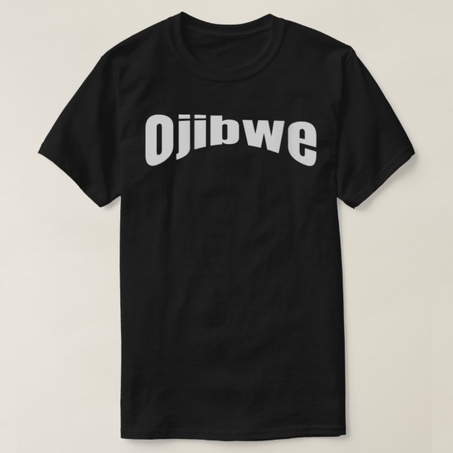 Camiseta Mujeres Anishinaabe Chippewa Idioma Ojibwe VNeck  (Diseño del anverso)
