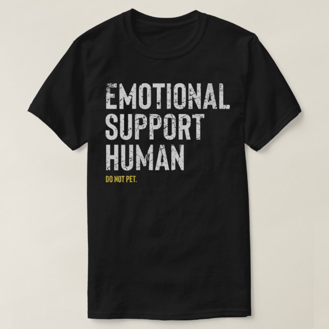 Camiseta Mujeres Apoyo Emocional Humano Para Mujeres Gracio (Diseño del anverso)