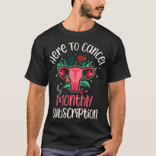 Camiseta Mujeres Aquí Para Cancelar Mi Funn De Suscripción 