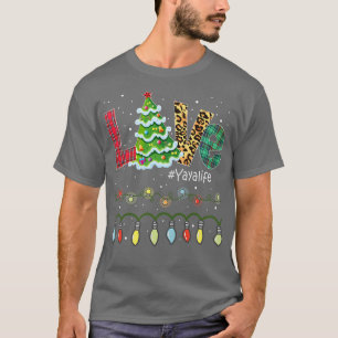 Camiseta Mujeres Árbol de Navidad Amor Abuela Yaya Vida Buf