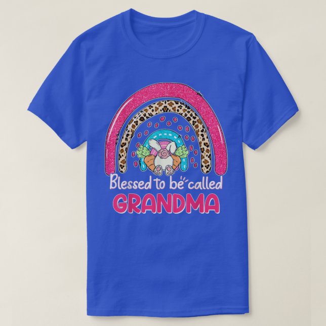 Camiseta Mujeres Arcoiris Benditas De Ser Llamadas Abuela B (Diseño del anverso)