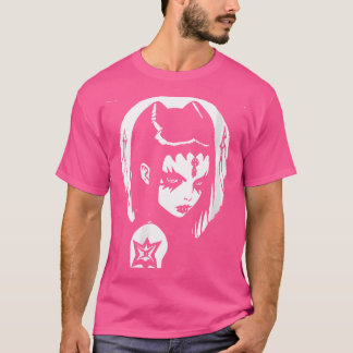 Camiseta Mujeres arte oscuro ocultas Chica gótico de batcav