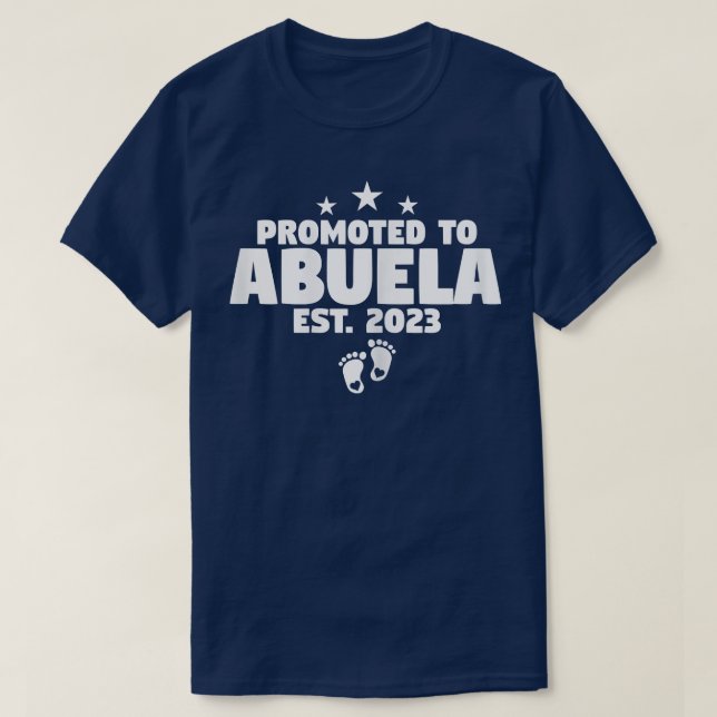 Camiseta Mujeres Ascendidas A Abuela 2023 Abuela (Diseño del anverso)