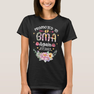 Camiseta Mujeres Ascendidas A Gma De Nuevo Abuela De Flor 2