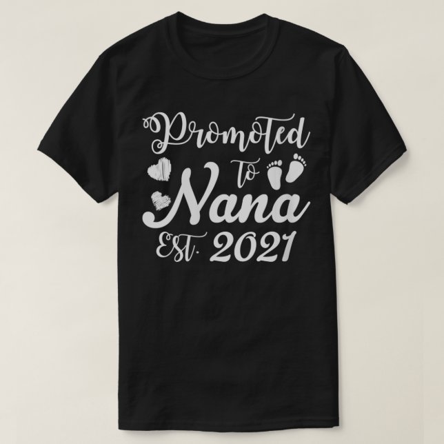Camiseta Mujeres Ascendidas A La Abuela Nana 2021 VNeck1 (Diseño del anverso)