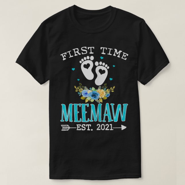 Camiseta Mujeres Ascendidas A Meemaw Est 2020 Por Primera V (Diseño del anverso)