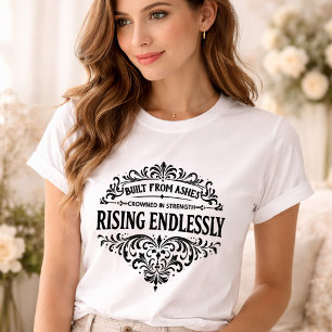 Camiseta Mujeres Ascendiendo sin Fin Tipografía Vintage