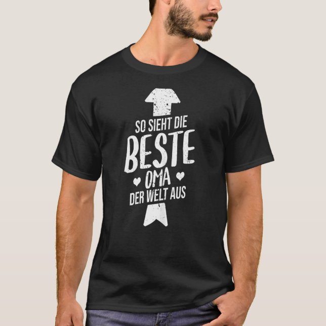 Camiseta Mujeres Así Que Sieht Mueren Beste Oma Der Welt Au (Anverso)