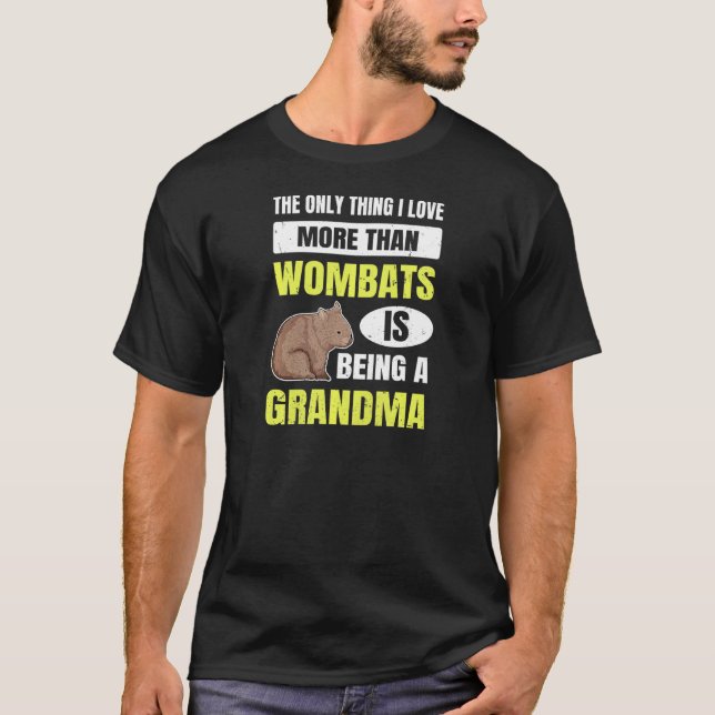 Camiseta Mujeres Australia Wombat Por Tu Abuela Wombat (Anverso)