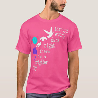 Camiseta Mujeres Aves Semicolón Regalo Suicidio Prevención