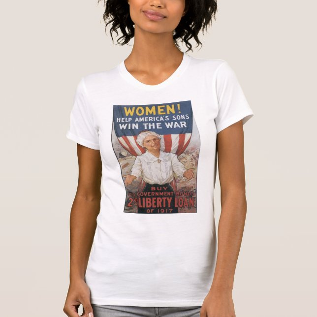 Camiseta ¡Mujeres! Ayudar a los hijos de Estados Unidos (Anverso)