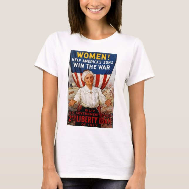 Camiseta ¡Mujeres! Ayudar a los hijos de Estados Unidos (Anverso)