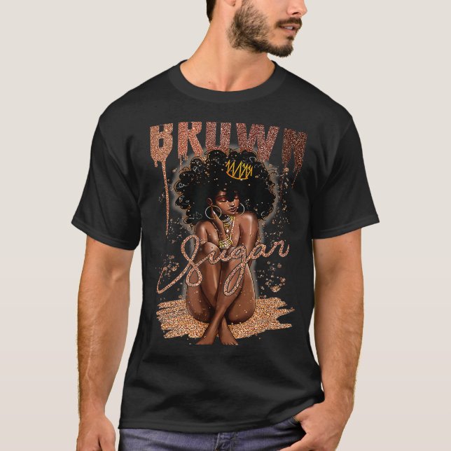 Camiseta Mujeres azucareras marrones orgullosas de la histo (Anverso)
