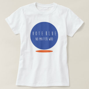 Camiseta Mujeres azules del voto básicas