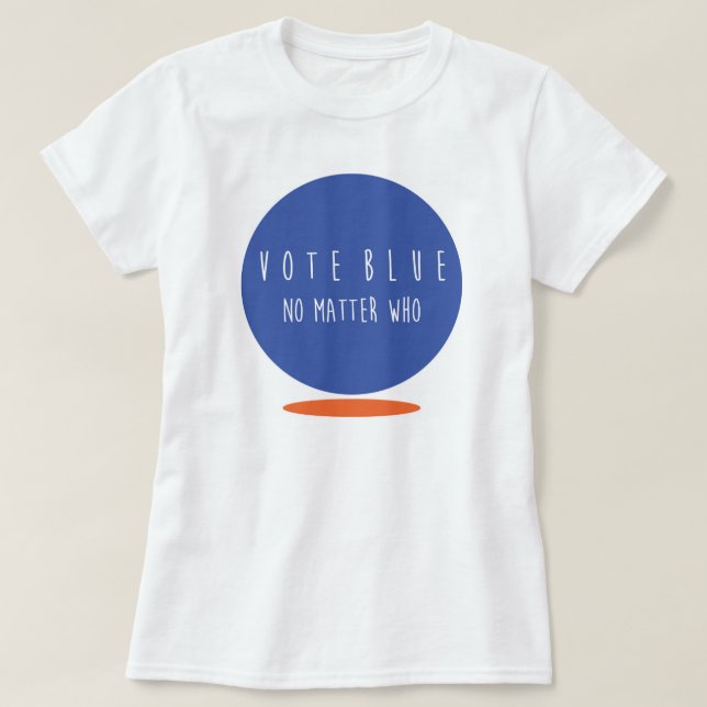 Camiseta Mujeres azules del voto básicas (Diseño del anverso)