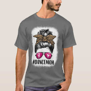 Camiseta Mujeres bailan con mamá Life Messy Bun Leoparlet M