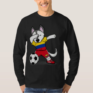 Camiseta Mujeres bailando Husky Dog Colombia Fútbol