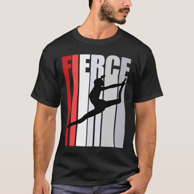 Camiseta Mujeres Baile Rojo Fierce Cumpleaños Fuerte Manten (Anverso)