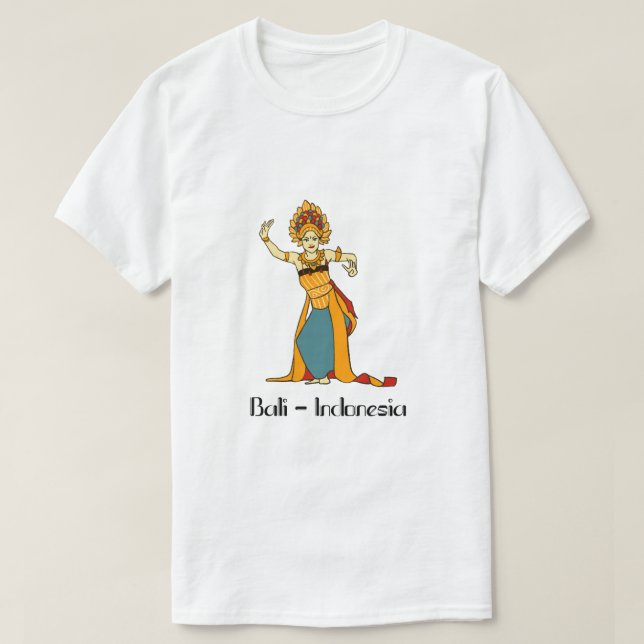 Camiseta Mujeres balinesas bailando en Indonesia (Diseño del anverso)