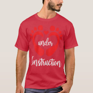 Camiseta Mujeres Bebés Bajo Construcción Pies De Bebé Pérdi