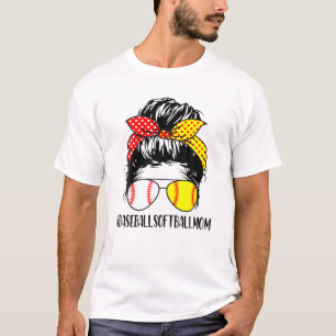Camiseta Mujeres Béisbol Softball Ama a Mamá La Vida
