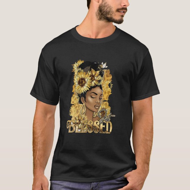 Camiseta Mujeres bendecidas africanas afroamericanas H negr (Anverso)
