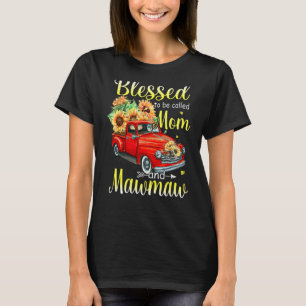 Camiseta Mujeres Bendecidas De Ser Llamadas Mamá Y Abuela M