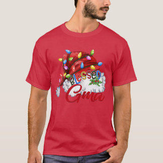 Camiseta Mujeres bendecidas Gma Santa Hat Xmas Light