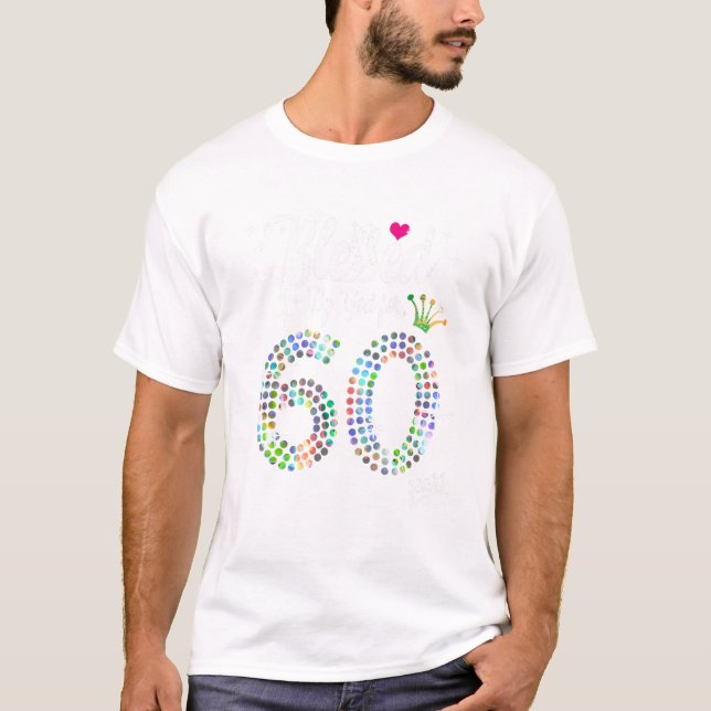 Camiseta Mujeres bendecidas por Dios durante 60 años 60 cum (Anverso)