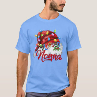 Camiseta Mujeres bendecidas por la luz de navidad de Nonna 