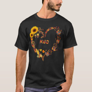 Camiseta Mujeres bendecidas por llamarse Jojo flor otoñal H