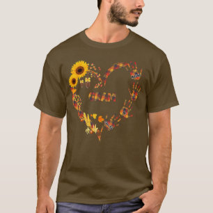 Camiseta Mujeres bendecidas por ser llamadas flor de otoño 