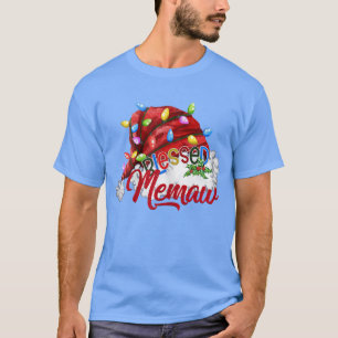Camiseta Mujeres bendecieron a Memaw Santa Hat Xmas Light8