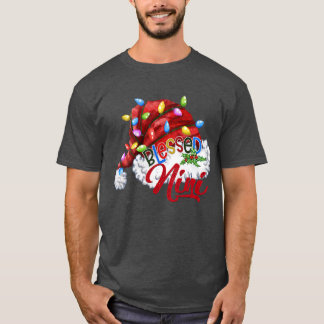 Camiseta Mujeres bendecieron la luz navideña de Nini Santa