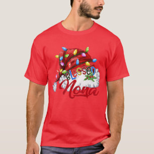 Camiseta Mujeres bendecieron la luz navideña de Nona Santa