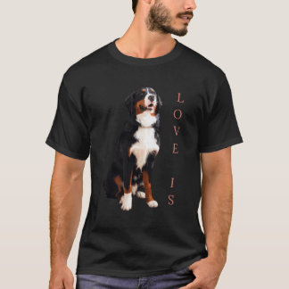Camiseta Mujeres Bernesas Montañas Camisas de Perro Hombres