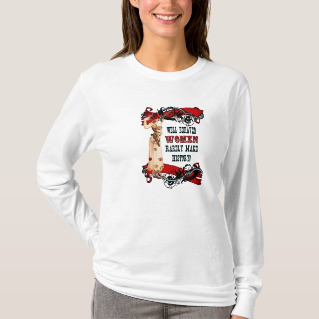 Camiseta Mujeres bien comportadas (Anverso)
