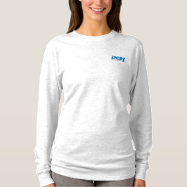 Camiseta Mujeres - Blanco - Manga larga - Logo azul DCH