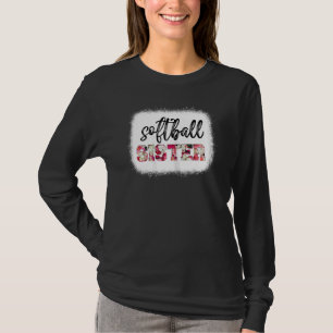 Camiseta Mujeres blanqueadas Softball Sister Juego de Softb