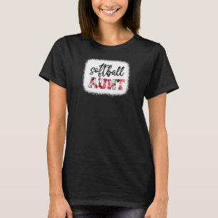 Camiseta Mujeres blanqueadas Softball Tía Juego de Softbol