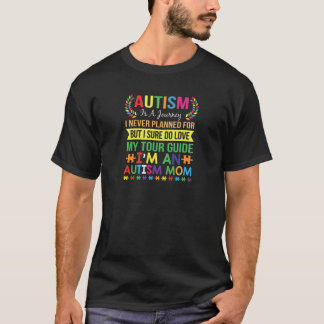 Camiseta Mujeres Blue Puzzle Ribbon Autistic Son Love Mom A