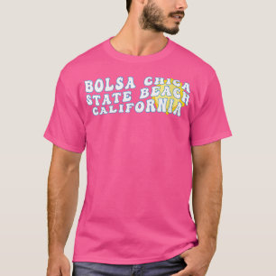Camiseta Mujeres Bolsa Chica State Beach California CA Retr