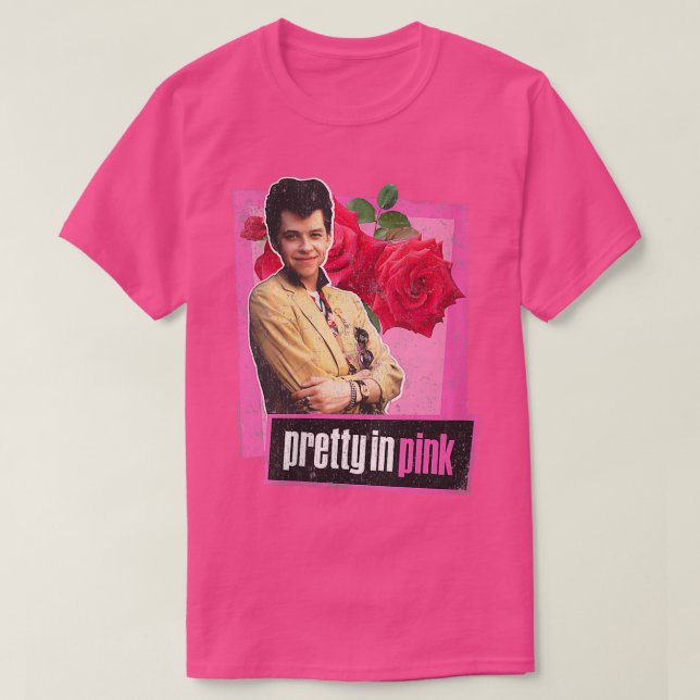 Camiseta Mujeres Bonitos en Rosa de duckie rosa VNeck (Diseño del anverso)