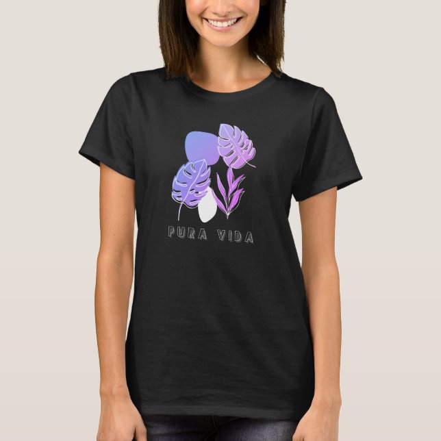 Camiseta Mujeres botánicas de Costa Rica Pura Vida  (Anverso)