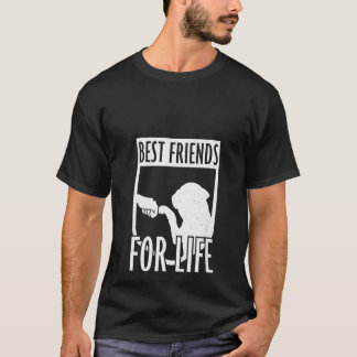 Camiseta Mujeres Bulldog Francés Mejores Amigas Para Toda L