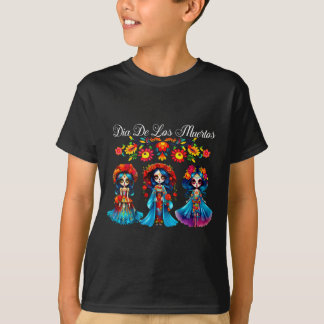 Camiseta Mujeres Calavera Día De Los Muertos Catrina Día