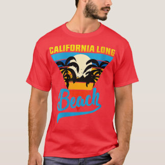 Camiseta Mujeres California Long Beach Sand Surf and Summer